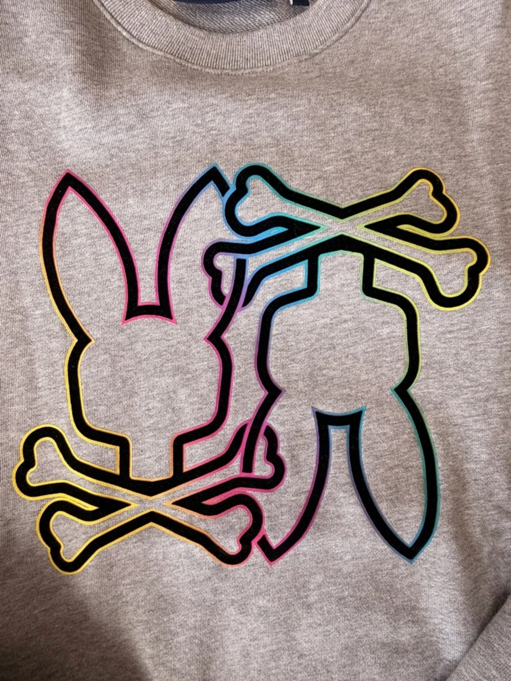 Men’s Psycho Bunny Gray Sweatshirt Large - Picture 3 of 8